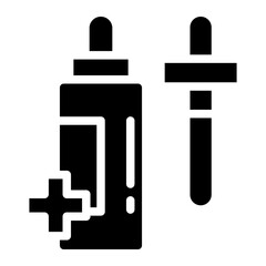 Obraz premium antibacterial gel glyph 