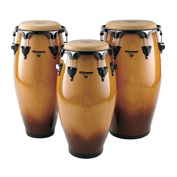 Congas Design Elements Isolated on Transparent Background: A Graphic Design Masterpiece with Clear Alpha Channel for Overlays in Web Design, Digital Art, and PNG Image Format (generative AI)