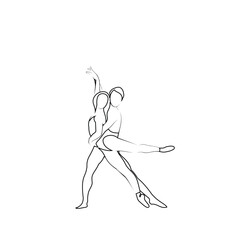 Dancer logo outline