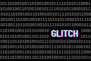 Glitch Code Abstract Background in Web Security Series Set