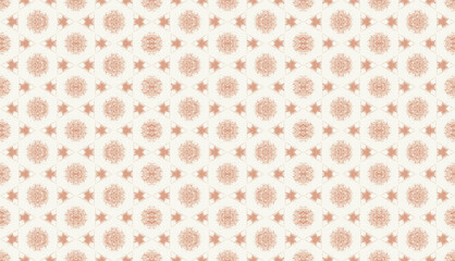 Abstract seamless pattern, seamless wallpaper, seamless background designed for use for interior, wallpaper, fabric, curtain, carpet, clothing, Batik, satin, background, illustration, Embroidery style