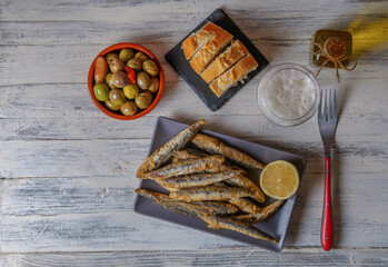 fried fish dish typical of andalucia, spain © JOSEANTONA