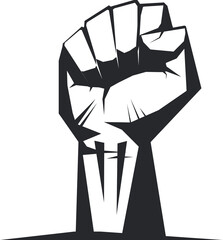 Fist  logo Template  Vector illustration