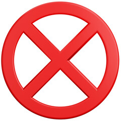 do not enter sign 3d illustration