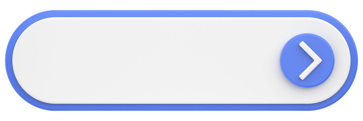 3D button. Empty button. 3D illustration.