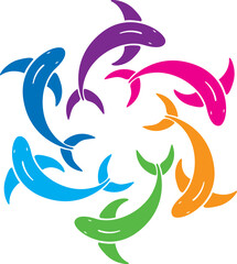 Fish logo Vector illustration