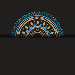 Vector luxury islamic background with mandala