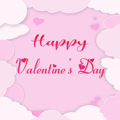 Card valentine's day and background