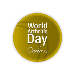 world arthritis day . Geometric design suitable for greeting card poster and banner