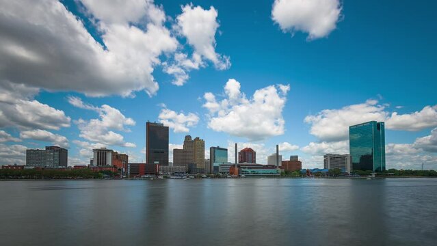 Toledo, Ohio, USA downtown skyline on the Maumee River