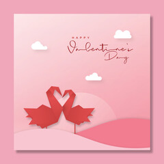 Greeting Valentine's day vector design