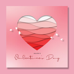 Greeting Valentine's day vector design