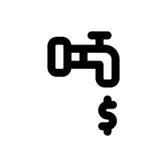 Obraz premium money flow line icon
