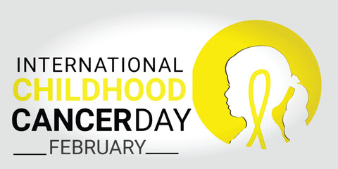 International Childhood Cancer day (ICCD) is observed every year on February 15, to raise awareness, and to express support for children and adolescents with cancer. Vector illustration
