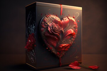valentine heart created using AI Generative Technology