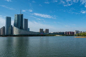 Fototapeta na wymiar Anhui Hefei City Landscape Street View