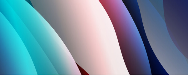 Fluid wave lines with trendy fluid color gradient abstract background. Web page for website or mobile app wallpaper