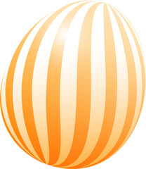 3D colorful Easter Egg. Easter Festival design concept.