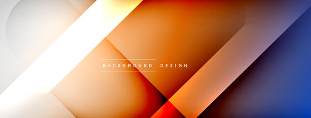 Light geometric abstract background with lines, circles