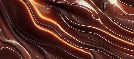 brown color marble wave texture background with Generative AI Technology