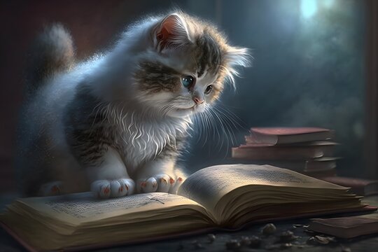 Cat Book Images – Browse 155,909 Stock Photos, Vectors, and Video ...