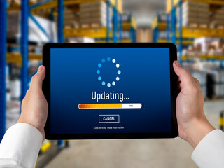 Software update on computer for modish version of device software upgrade