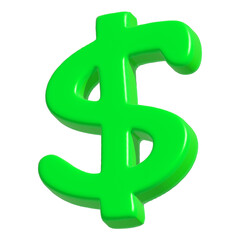 Obraz premium 3d dollar icon