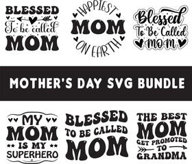 Mother's Day SVG T-shirt Design Bundle