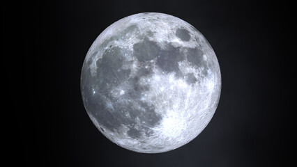 3d rendering of Full moon