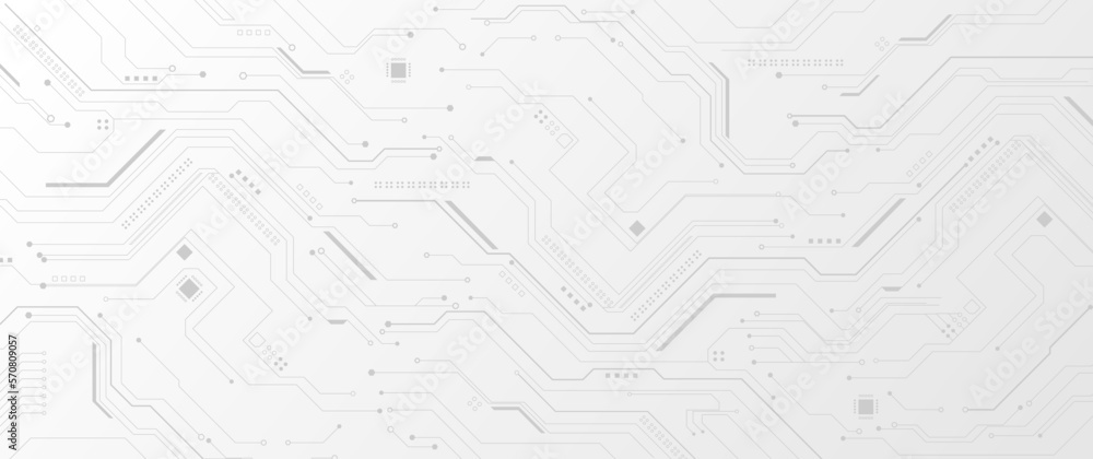Poster Abstract high-tech technology Circuit board background. Vector illustration