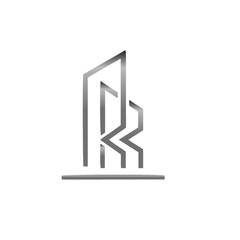 Illustrate of a English letter R for business name branding in vector art professional font design