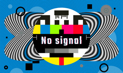 no signal blue screen error repair prevention vector hypnosis