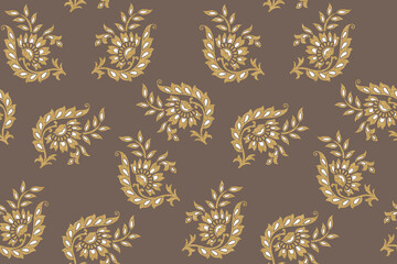 seamless Geometrical Golden Foil Design with background