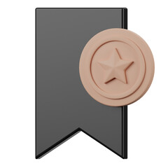 Favorite Bookmark 3d Icon