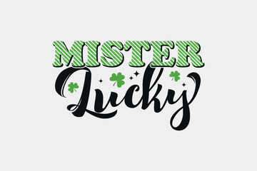 Master lucky St. Patrick's day Sublimation T shirt Design