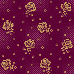 Geometrical Golden Foil Design with background