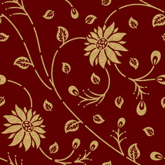 Geometrical Golden Foil Design with background