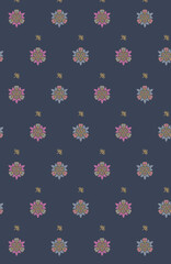 seamless beautiful flower with grey background