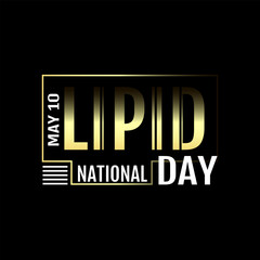 National Lipid Day . Geometric design suitable for greeting card poster and banner