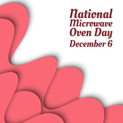 National Microwave Oven Day. Geometric design suitable for greeting card poster and banner