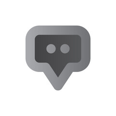 comment two tone gradient icon