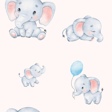 Elefanten Illustrationen natloser hintergrund ,zb: kinder betwäsche 