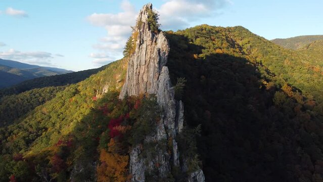 Seneca rock in fall - west virginia