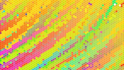 Colorful honeycomb pattern hexagonal background