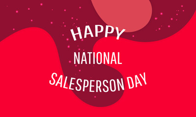 National Salesperson Day. Geometric design suitable for greeting card poster and banner
