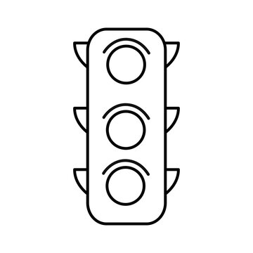 recommend clip art: Traffic light sign icon on transparent background.