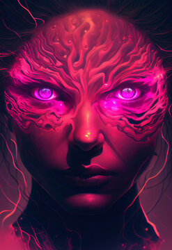 Abstract spiritual person Generative AI