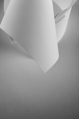 Abstract paper art in Black and white photography