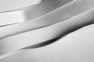 Abstract paper art in Black and white photography