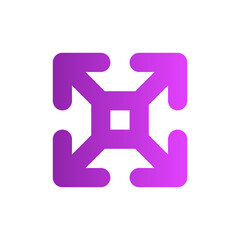 expanding gradient icon